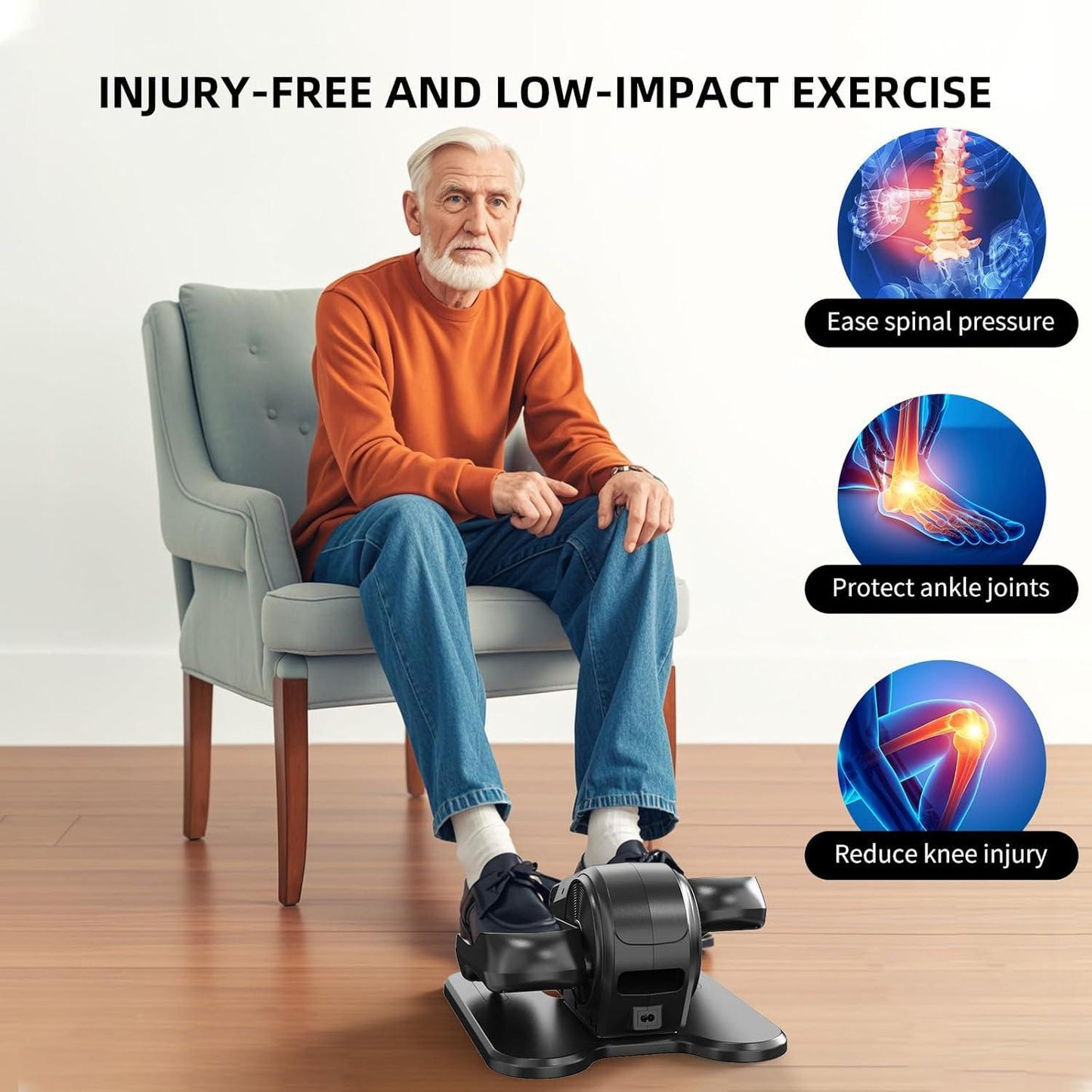 Compact Elliptical Leg Exerciser