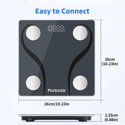 Bluetooth Body Composition & Weight Tracker Smart Fitness Gear