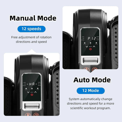 Compact Elliptical Leg Exerciser Quiet Under Desk Mini Cardio Trainer